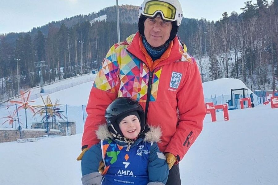 Горбунов Слава на склоне Фанпарка