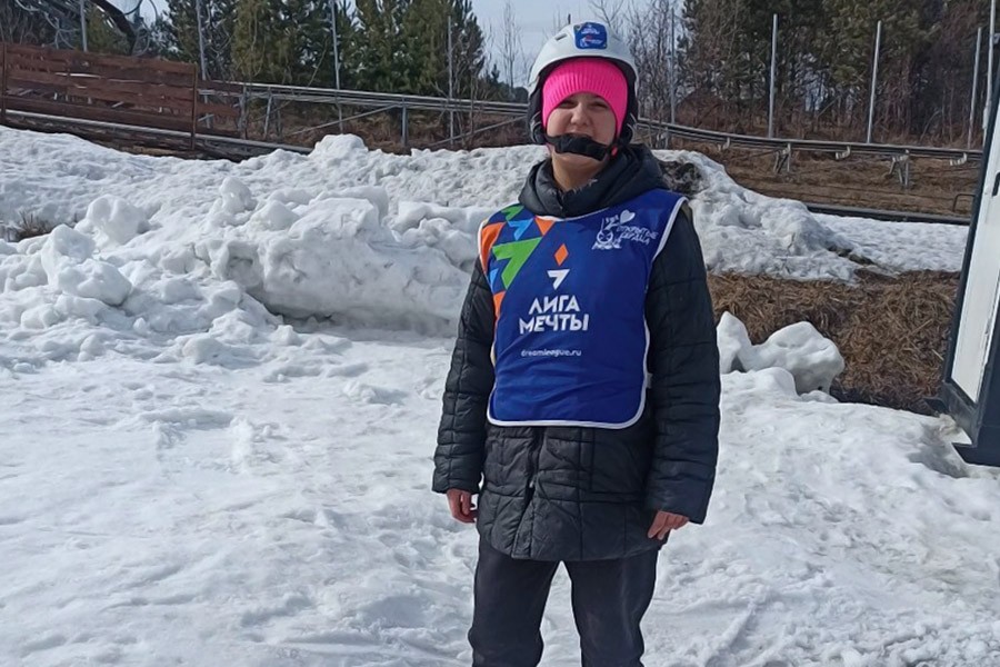 Блошкова Аня закончила занятия по программе «Лыжи мечты Красноярск»