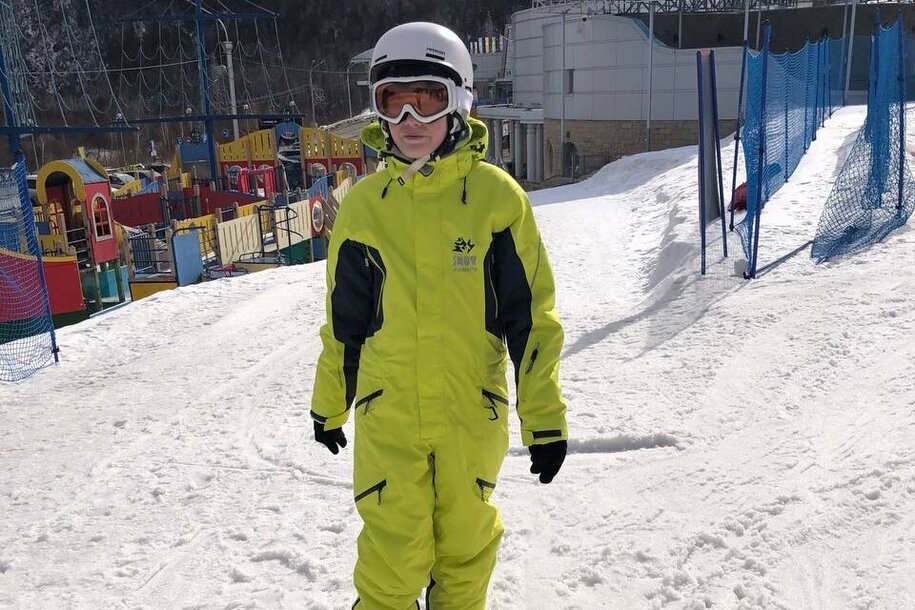 Цыбуля Остап на склоне