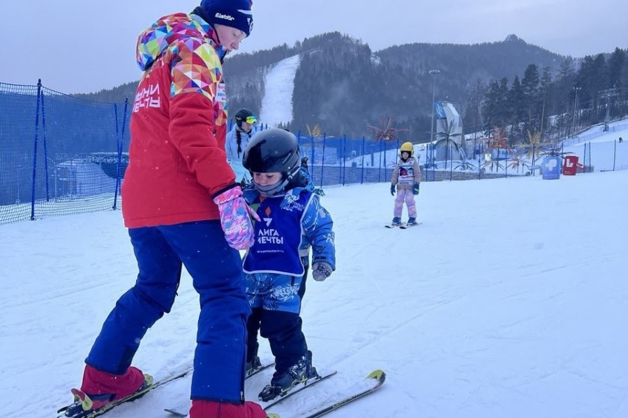 Стёпа продолжает занятия на склоне