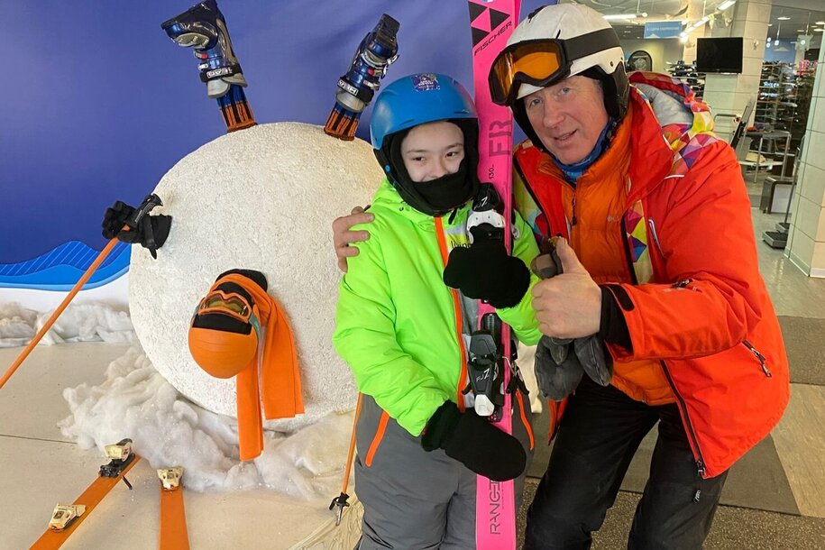 Шумкова Карина  на склоне