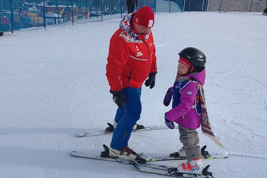Ярослава Адамович на склоне