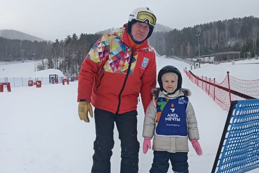 Пергунова Настя на склоне Фанпарка