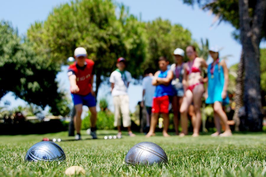 Бочча летом на острове Отдыха