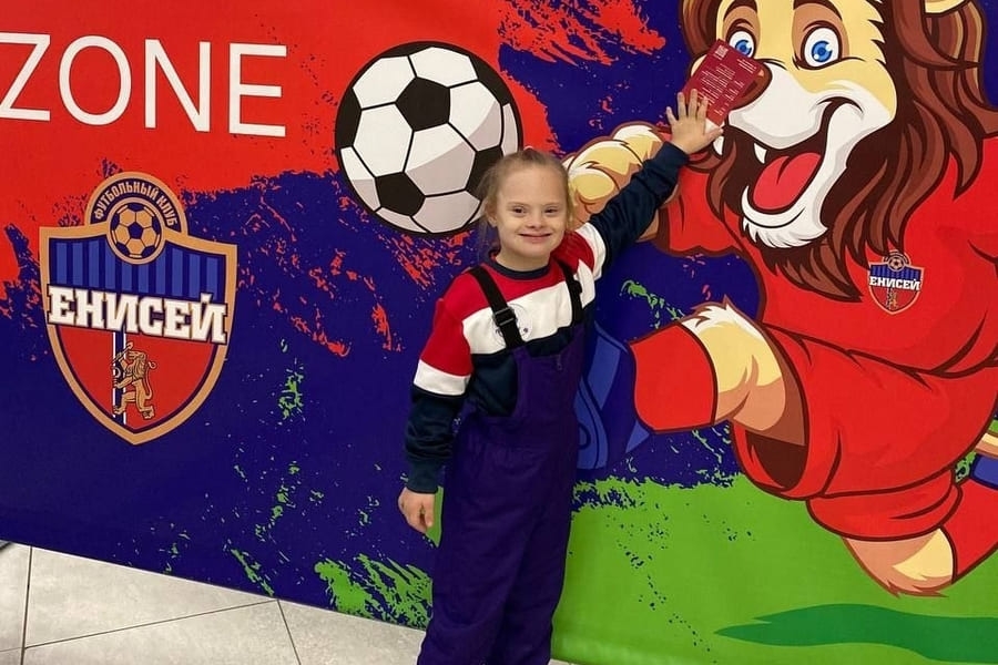 Сегодня побывали на футбольном матче между Енисеем и Черноморцем!