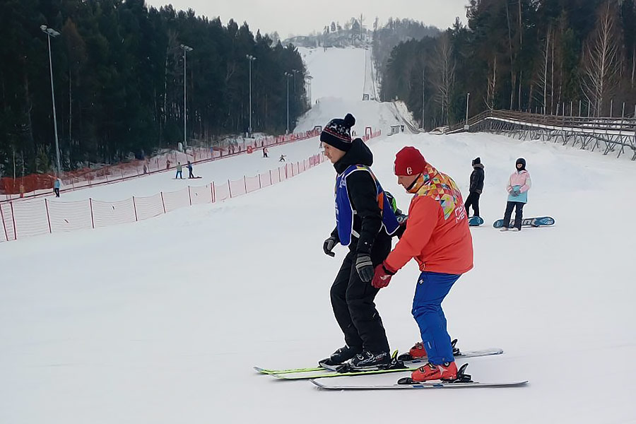 Юрий Саклаков на занятии по программе