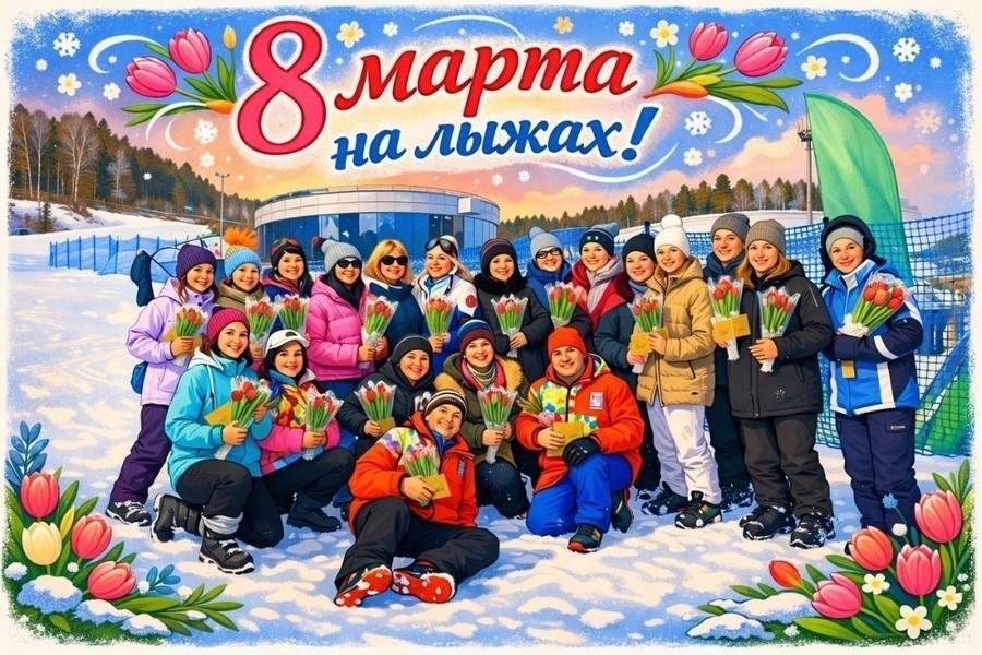 Встречаем весну на лыжах