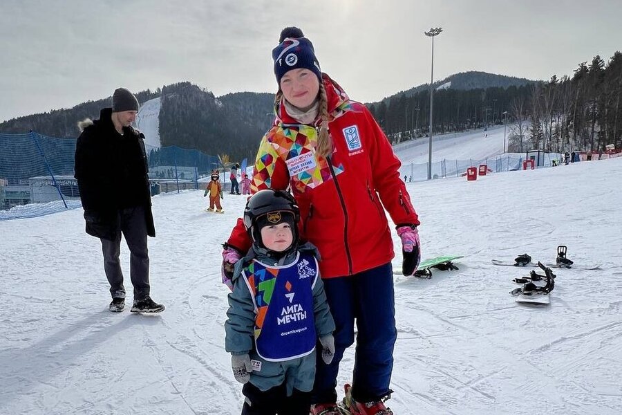 Степан Думлер продолжает свои тренировки по горным лыжам