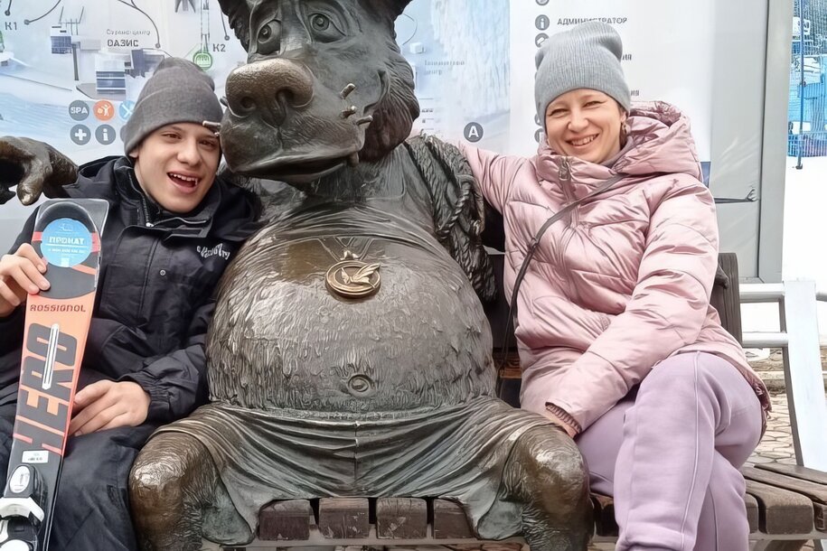 Китов Леонид закрывает лыжный  сезон