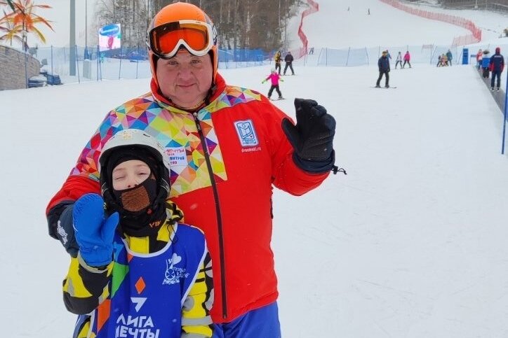 Егор Ларин на склоне