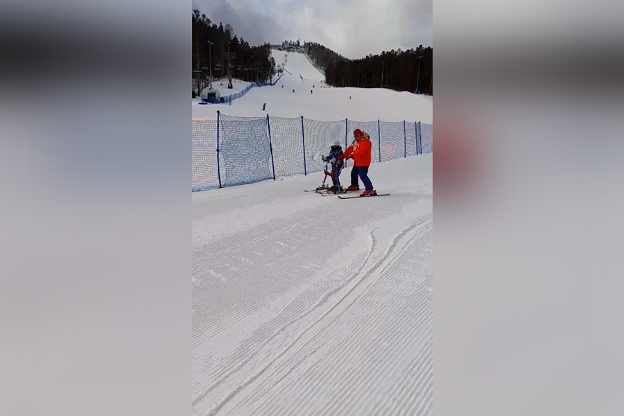 Кравченко Артём. Любимые лыжи и лучший любимый инструктор Дмитрий