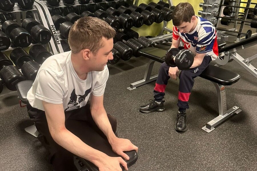 В тренажерном