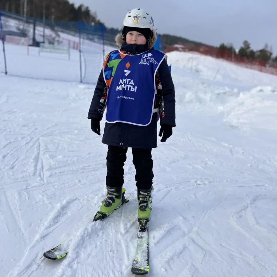 Печенкин Даниил первый раз на склоне!