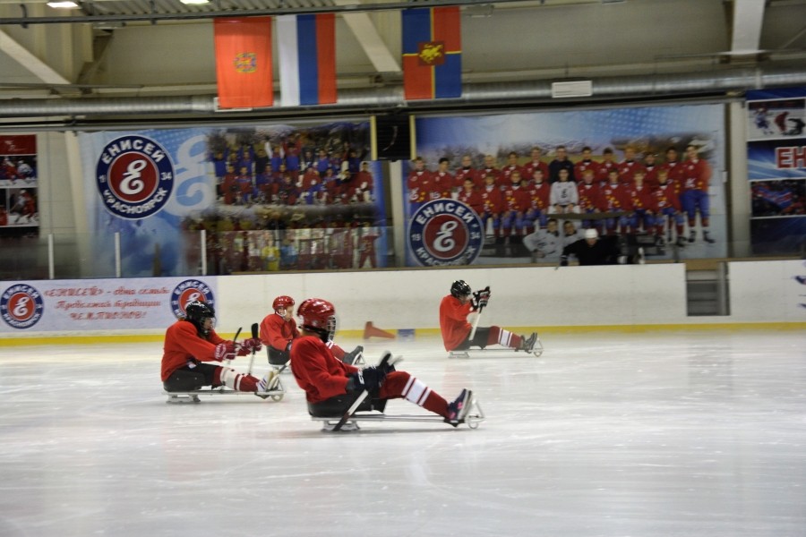 Я играю в следж хоккей!