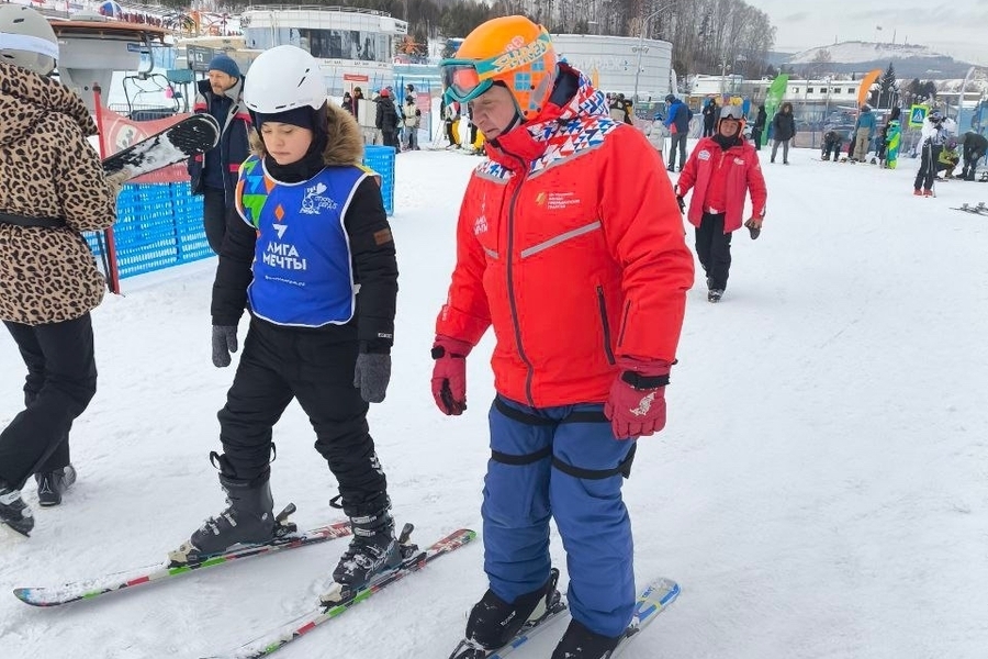 Малышев Глеб, с инструктором Дмитрием